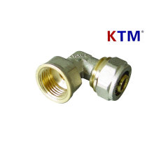 Brass Pipe Fitting - Female Elbow for plastic, Pex-Al-Pex Pipe Connector